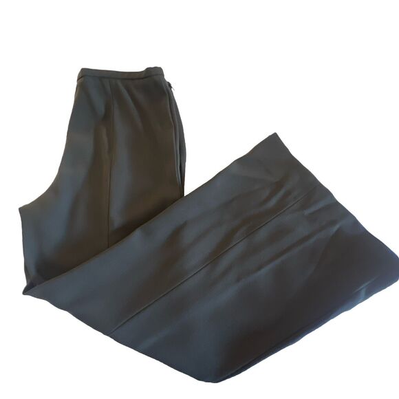 ARMANI COLLEZIONI Pants Brown Wool Wide Leg 10 MADE IN ITALY 32x28 - Picture 2 of 13